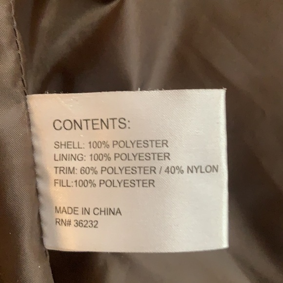 Women’s 1X quilted brown jacket - Picture 7 of 7